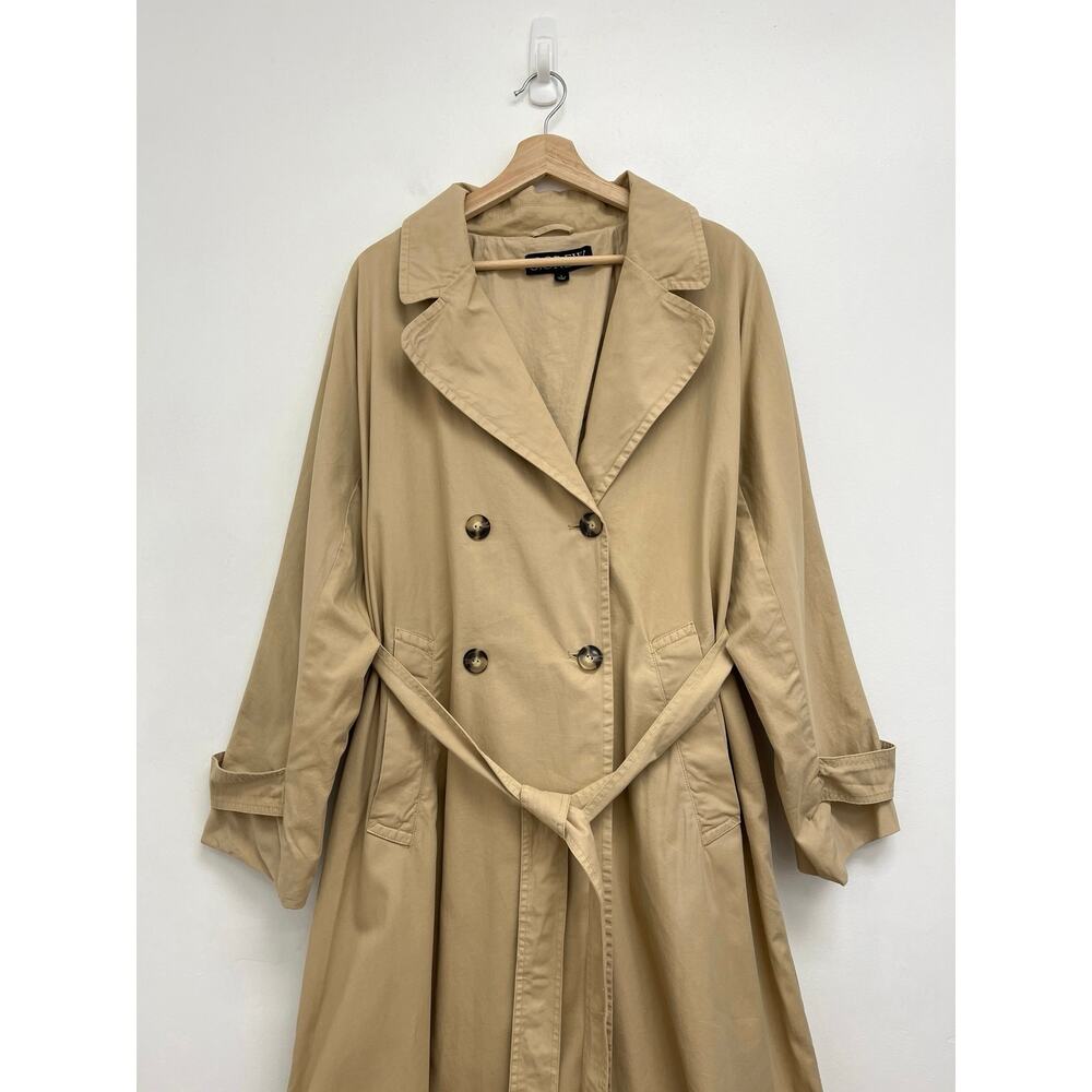 J. CREW Relaxed Heritage Double-Breasted Trench Coat Classic Chino - Small - Picture 5 of 15